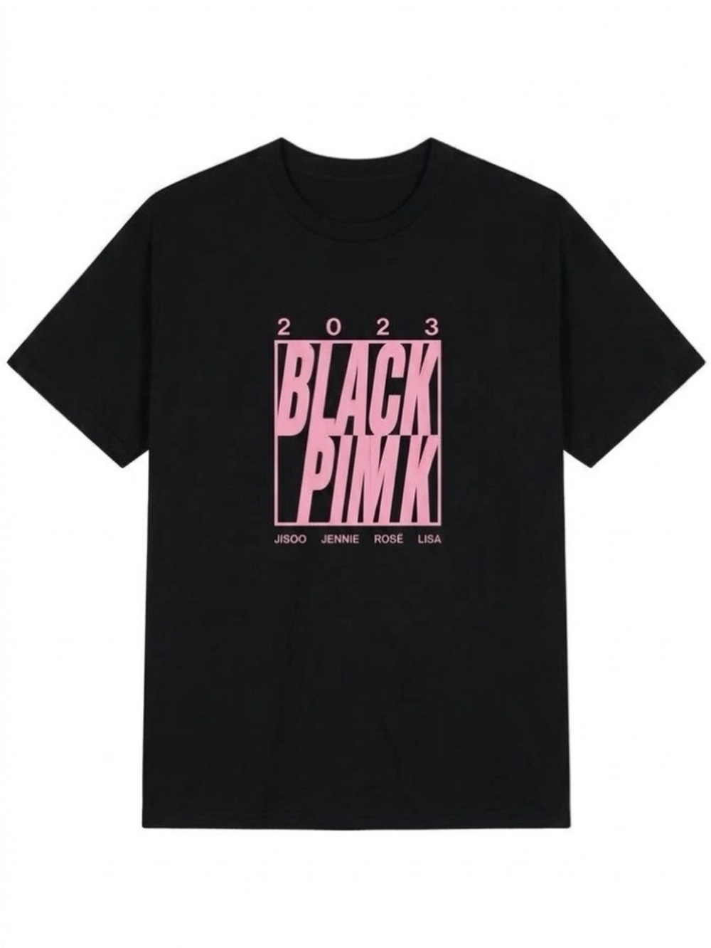 Blackpink 2023 World Tour Graphic T Shirt Black Pink XL
